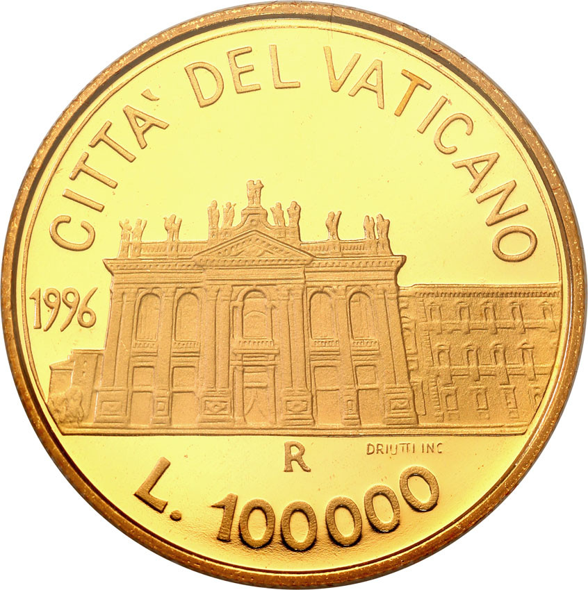 Watykan. 100.000 Lirów 1996 Jan Paweł II